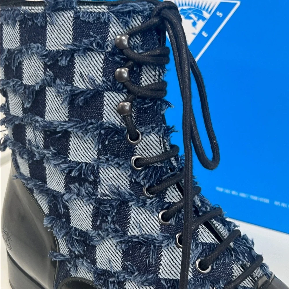 NIB - John Fluevog Executor Castellano Boots – Denim | Men’s Size 11 - Picture 11 of 16